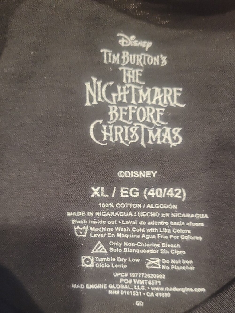 Disney Nightmare Before Christmas Xl - Picture 3 of 3